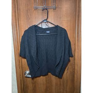 NWT Faded Glory Black Cardigan Sz 2X